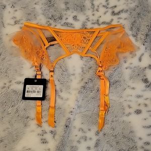 Honey Birdette Gabrielle mango suspender XS